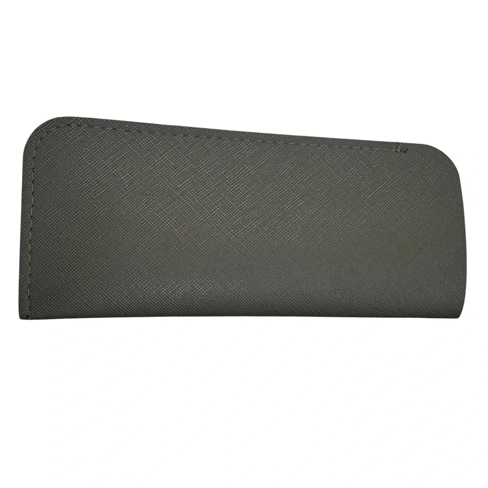 Brilo Gray Textured Slim Eyeglass Sunglasses Soft Slip In Case Protective Sleeve